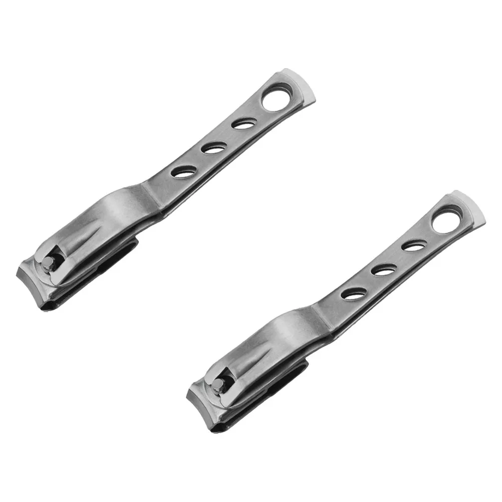 

2Pcs Rotating Nail Clipper Stainless Steel Lightweight Travel Home Use Nail Trimmer Pedicure Tools Scissors Files