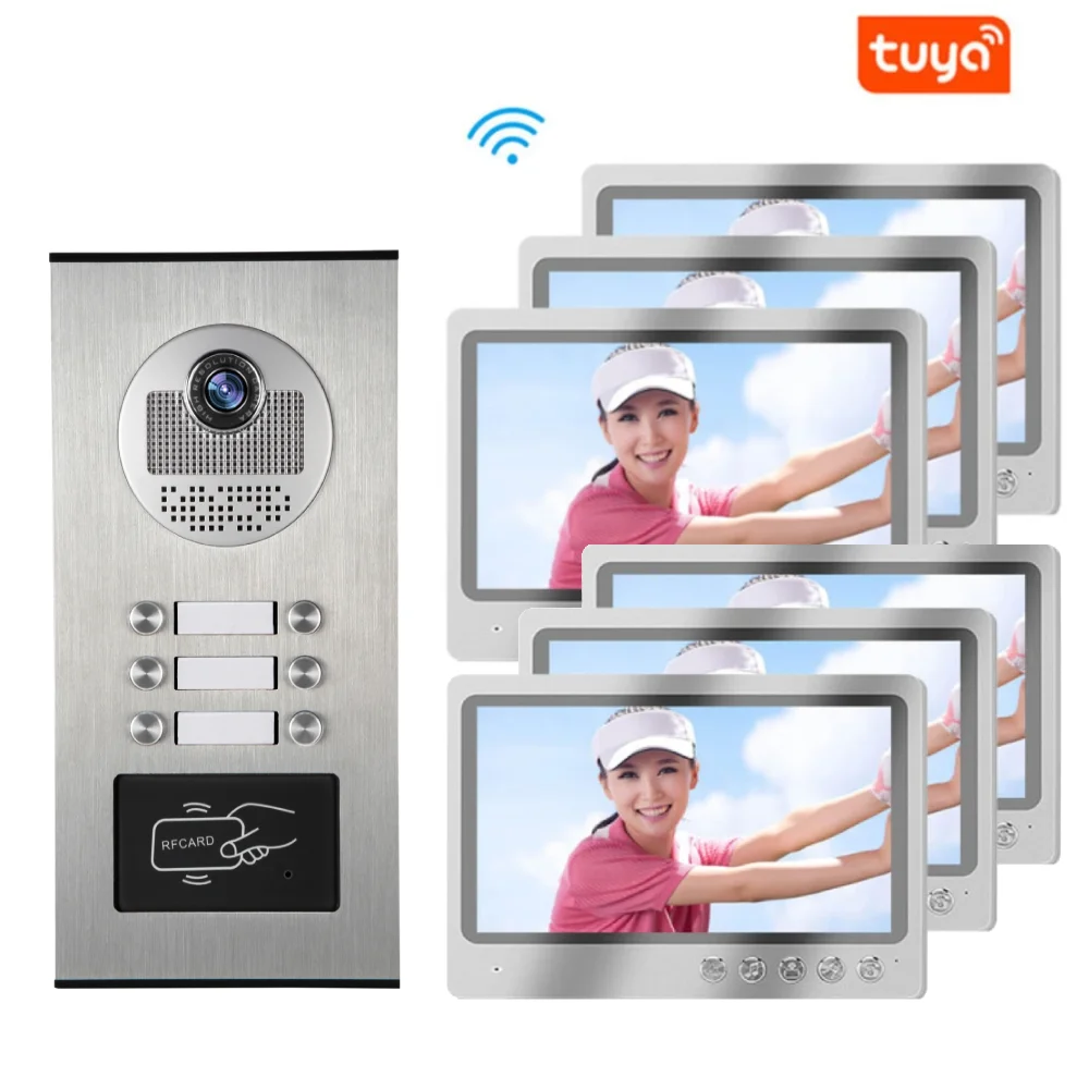 2-12 Units Wifi Building Video Intercom System Support 32G TF Card  9