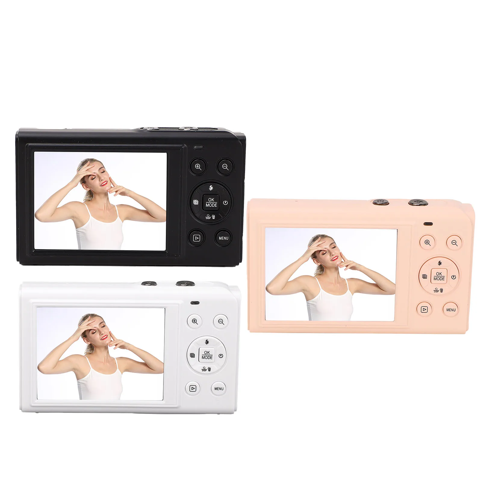 Travel Video Camera Built in Flash Rechargeable Multi Purpose 1200mah Webcam 5K Digital Camera with 64GB Card for Photography