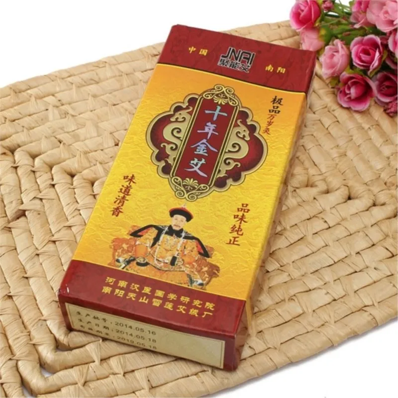 Ten Years Old Moxa Roll Chinese Pure Mox Roller Stick Rolls Moxibustion Mugwort Moxa Artemisia Acupuncture Massage Therapy