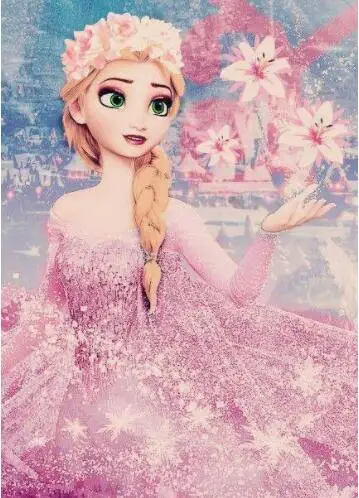 Disney Elsa Nursery Wall Art Print Poster Art Canvas Painting Nordic Kids Room Decoration Picture Baby Room Decoration