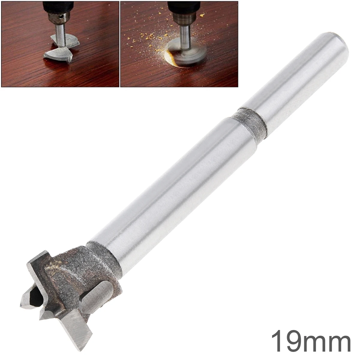 19mm Tungsten Steel Hard Alloy Wood Drill Bits Woodworking Hole Opener  Wood Hole Drilling Tools Forstner  Drill Bit