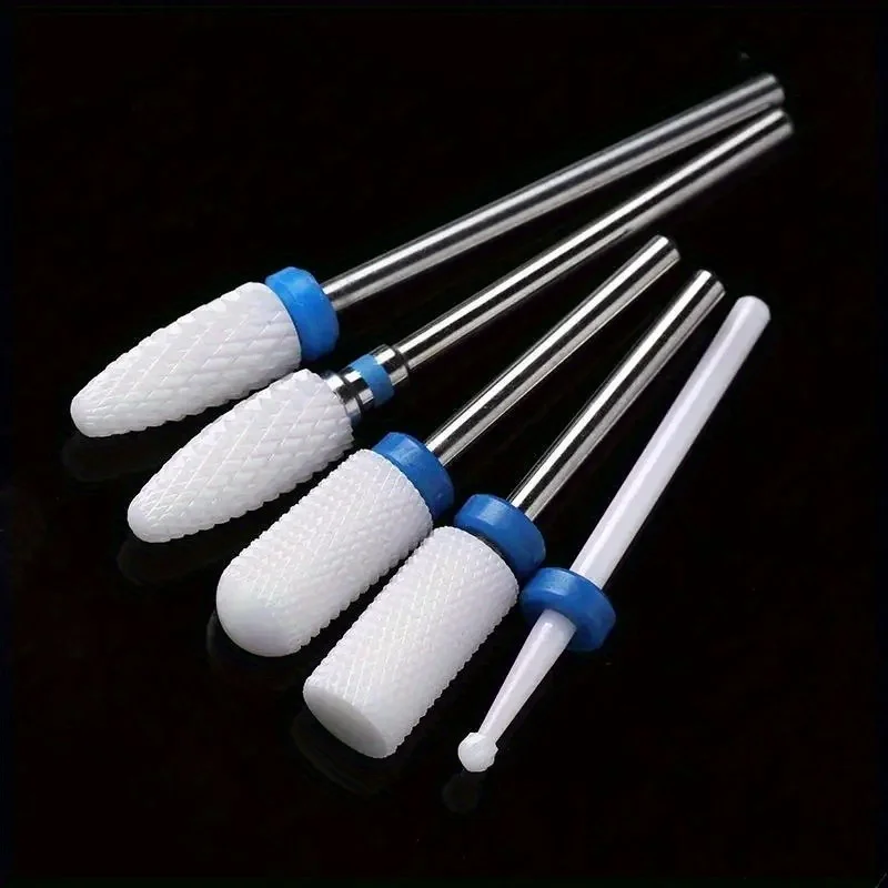 5 Teile/satz Keramik Hartmetall Wolfram Nagel Bohrer Bits Für Elektrische Bohrer Maniküre Pediküre Werkzeuge Nagel Bohrer Maschine Zubehör