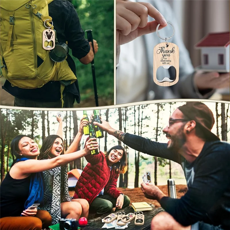 

Wooden Corkscrew Keychain Blank For Engraving DIY Gift Wedding Birthday Party Favor-Best Selling