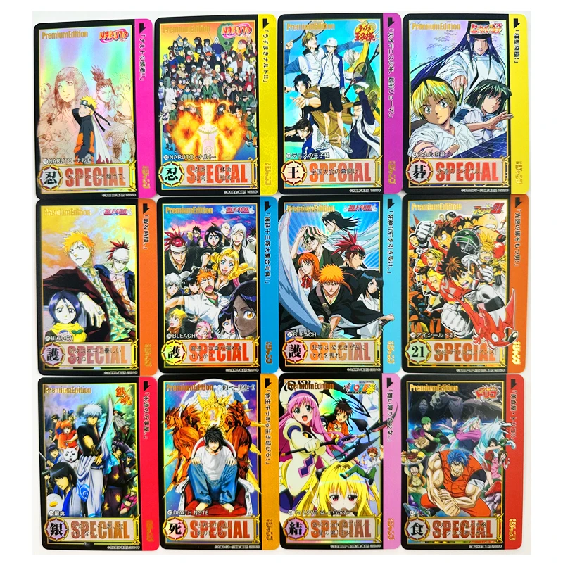 54 pz/set Salto Dragon Ball NARUTO Saint Seiya No.1-No.4 Giocattoli Hobby Hobby Da Collezione Gioco Collezione Anime Carte