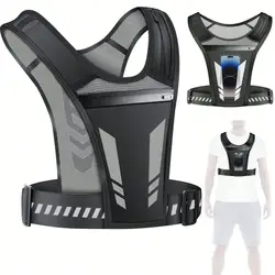 Sports Vest Reflective Running Breathable Chest Bag Running Cycling Mountaineering Sports Backpack Fitness Exercise Vest