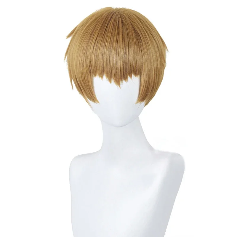 Anime Mob Psycho 100 Season 3 Reigen Arataka Cosplay Wig Short Heat Resistant Hair Party  Anime Cosplay Wigs   Wig Cap