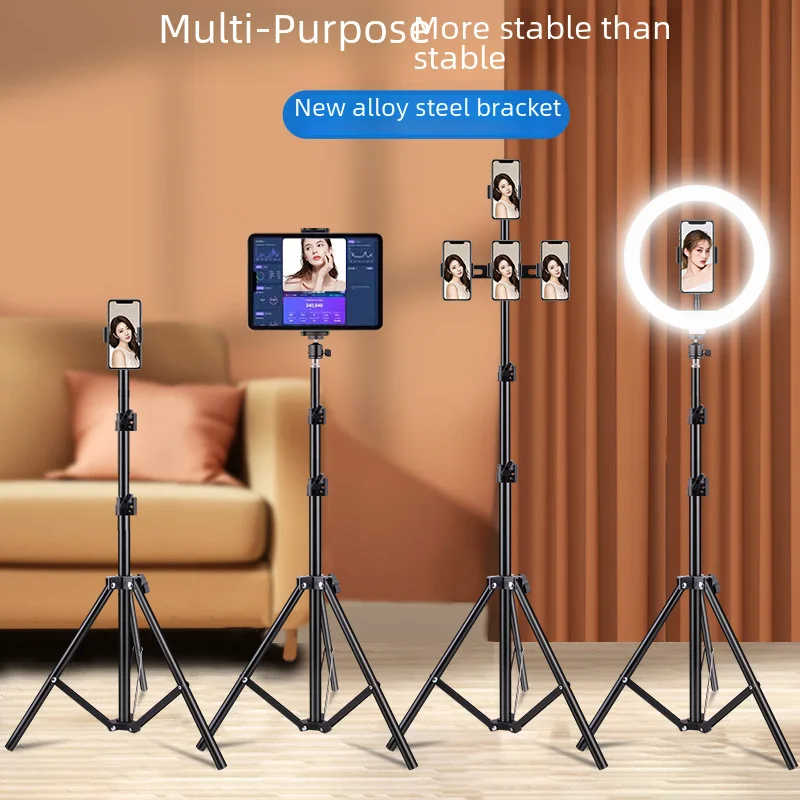 Mobile Phone Holder Live Tripod Portable Photo Shooting Video Selfie Tablet Floor Folding Mobile Phone Stand