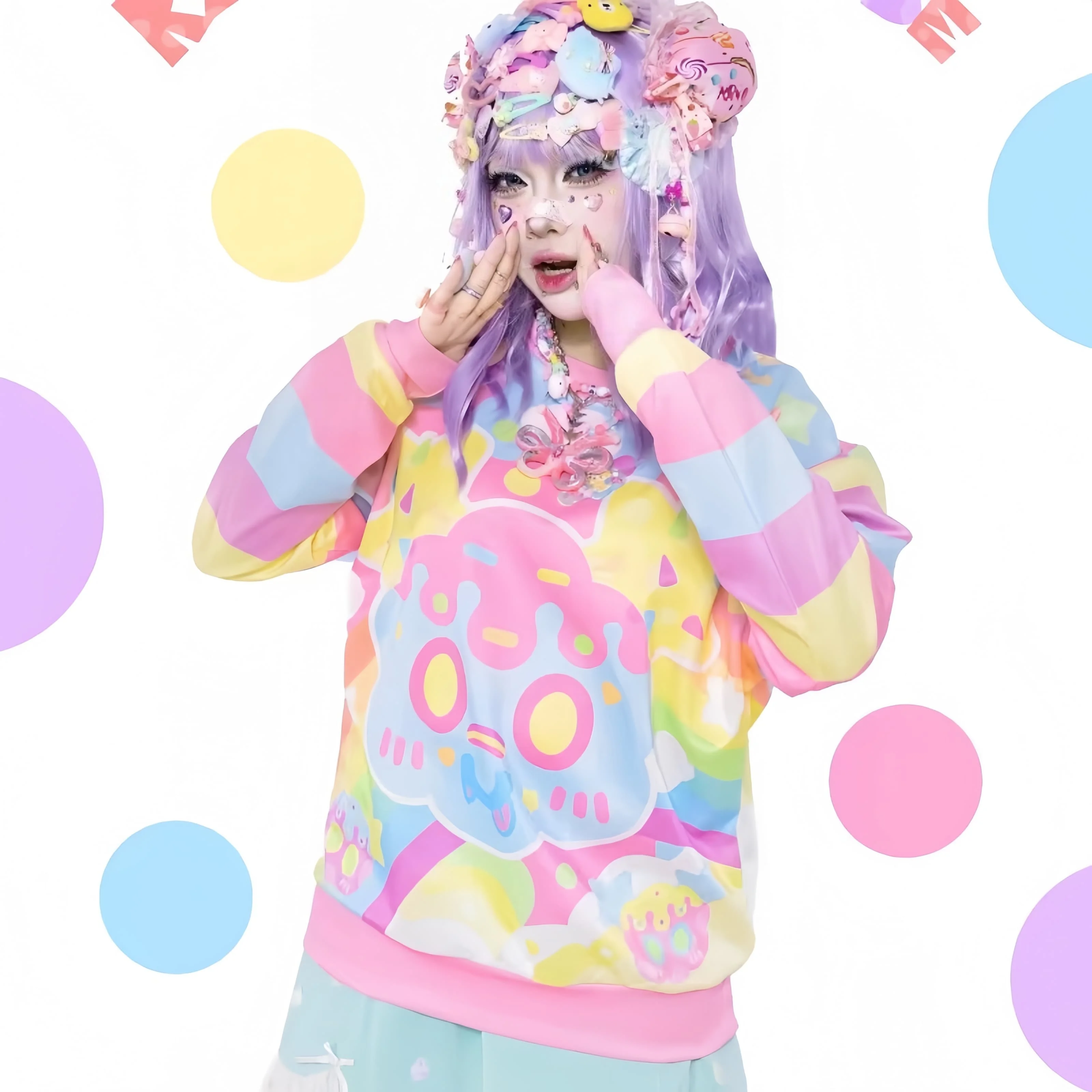 2026 Autumn Special Offer Y2K Aesthetic Round Neck Loose Hoodie Long Sleeve Harajuku Street Casual Long Sleeve Hoodie