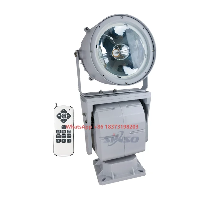 Faretto Faro In Alluminio Wireless Remote Led Barca Barca Marina Luminosità Esterna Auto Rotante 1000 Metri W 10800lm 95 80