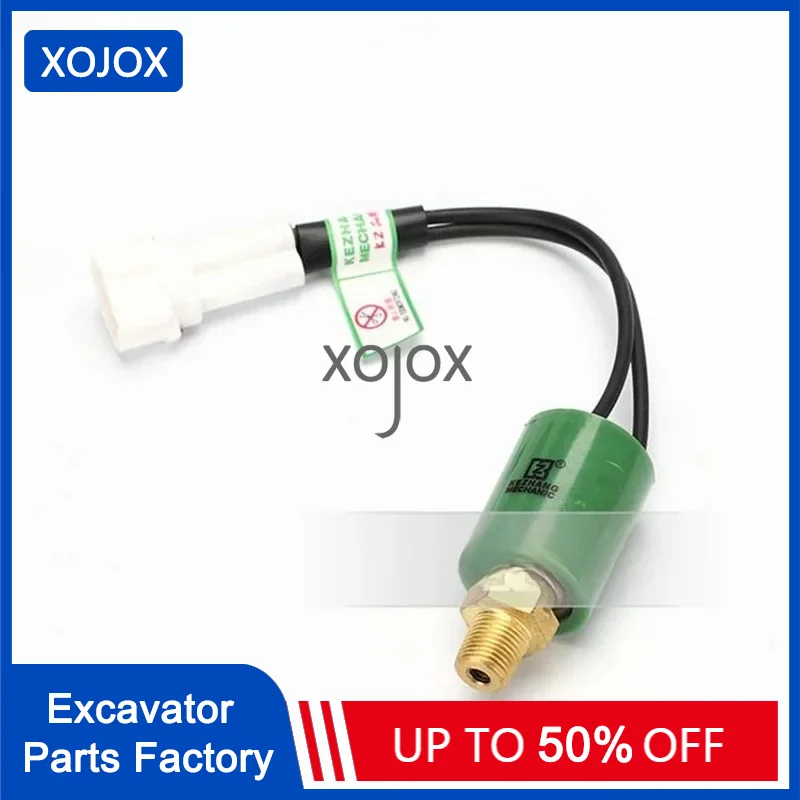 XOJOX Excavator  Kobelco XCMG Liugong Lingong Xiagong Pressure Sensor Small Square Plug Switch Plug Alarm Sensor