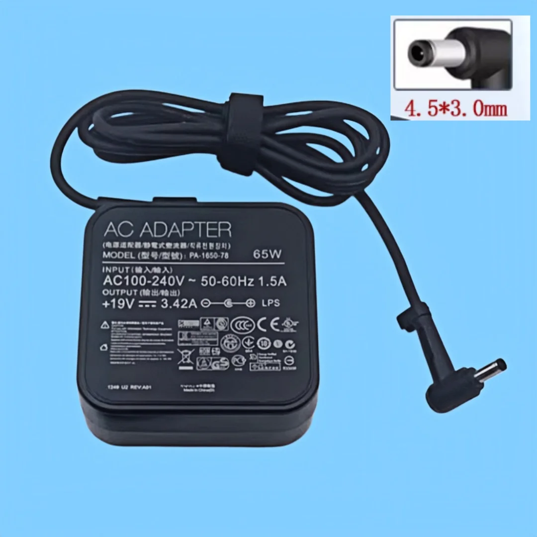 New Original 65W AC DC Adapter Laptop Charger for  Power Supply ADP-65GD D 19V 3.42A 4.5*3.0mm