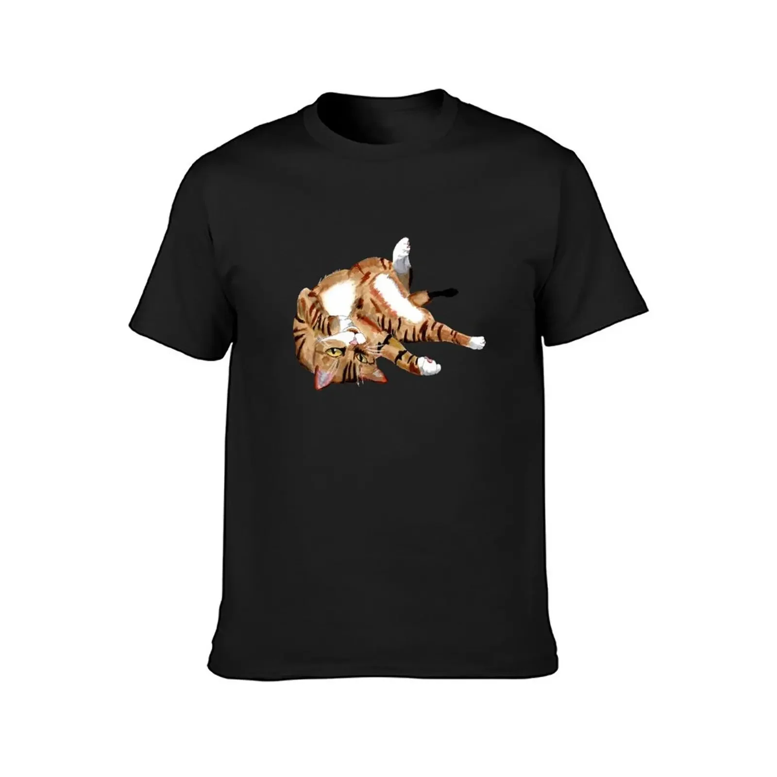 Playful Cat Marker Art. T-Shirt customizeds quick-drying anime figures plus size men clothing