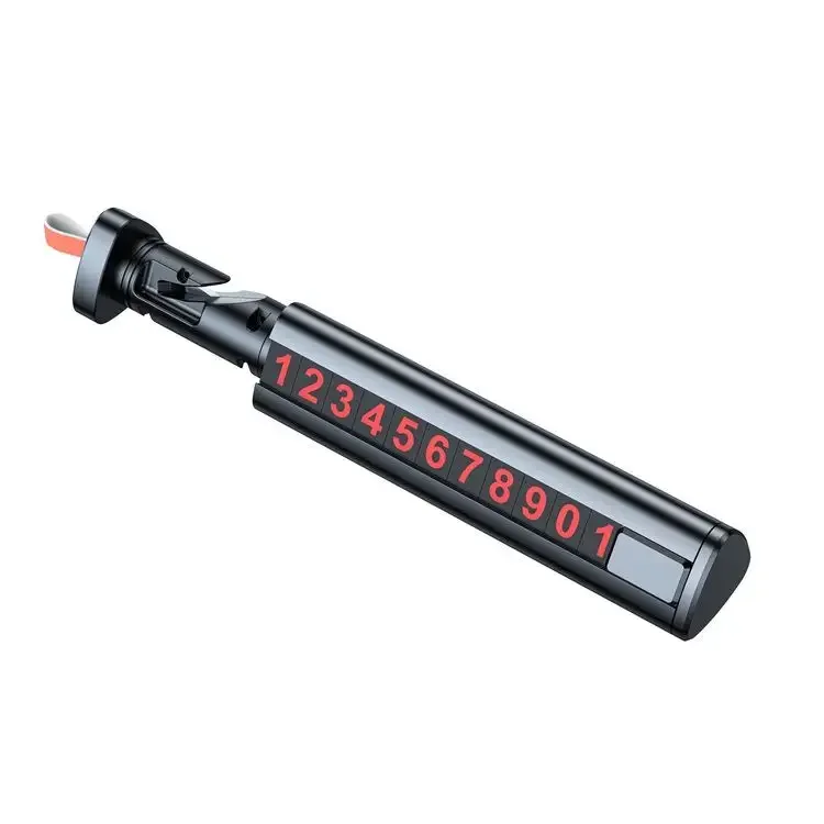 Mini martello di sicurezza 3 in 1 Martello di sicurezza per auto con targa completamente in metallo 3 in 1 con targa