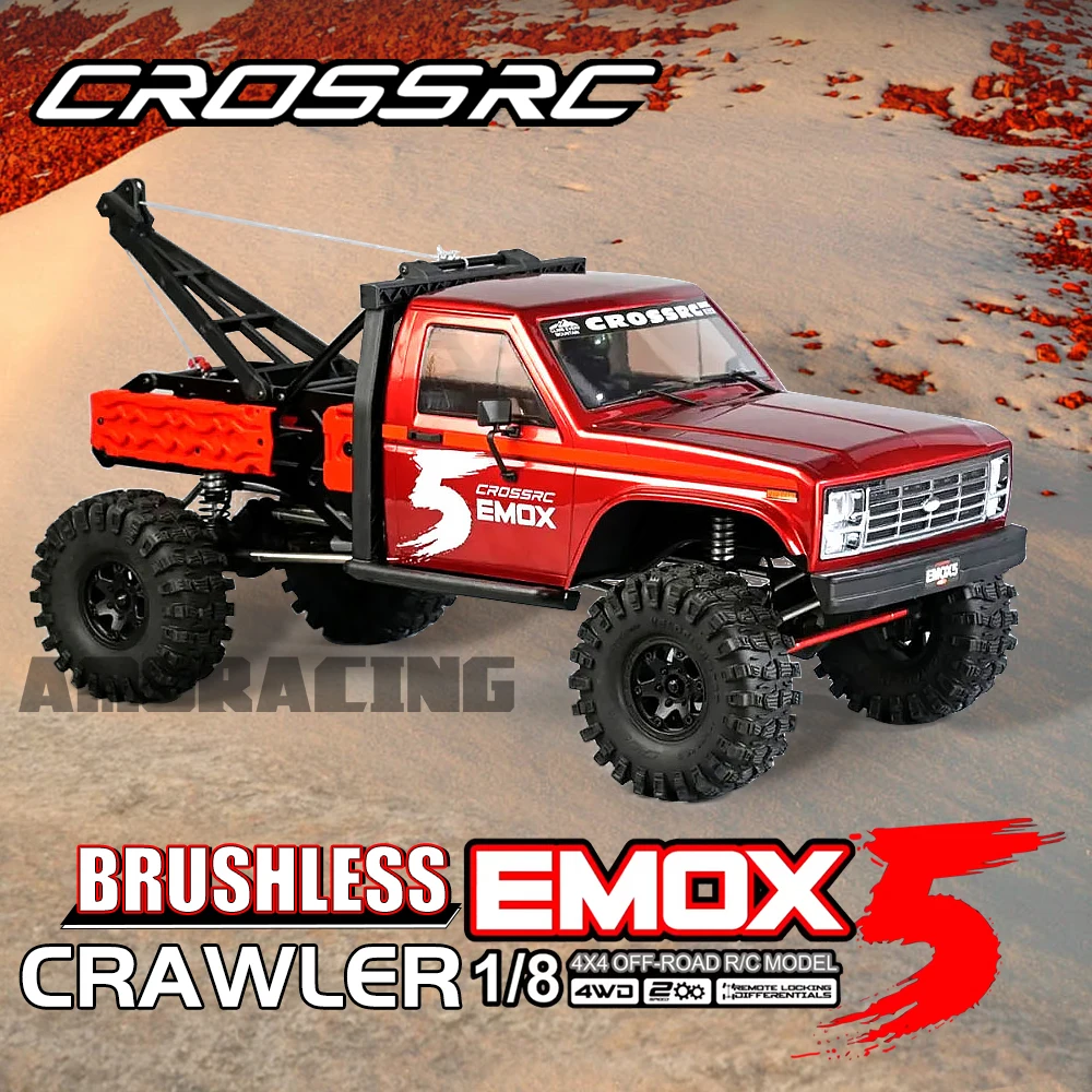 CROSSRC EMO X5 Foc Brushless 1/8 RC Remote Control Model Cars Off-Road Crawler 4WD Road Rescue Vehicle Adult Children's Toys