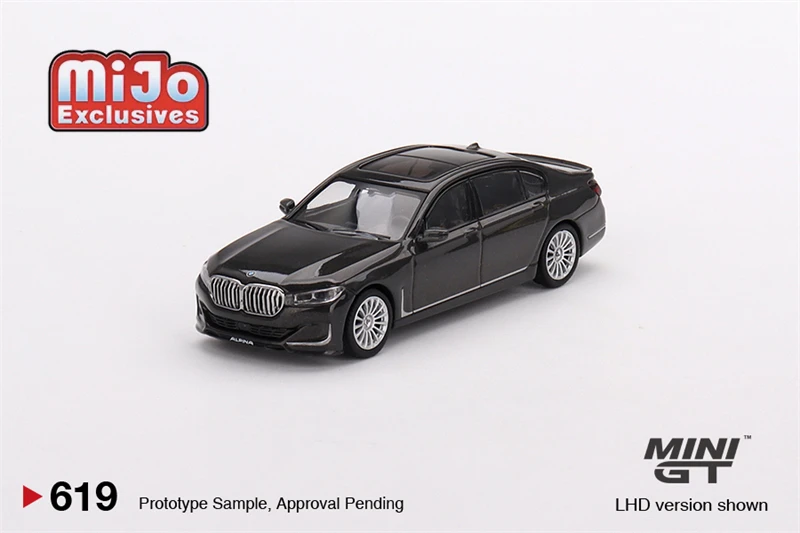 MINI GT Mijo Exclusives 1:64 Alpina B7 x Drive Dravit Grey Metallic Diecast Model Car