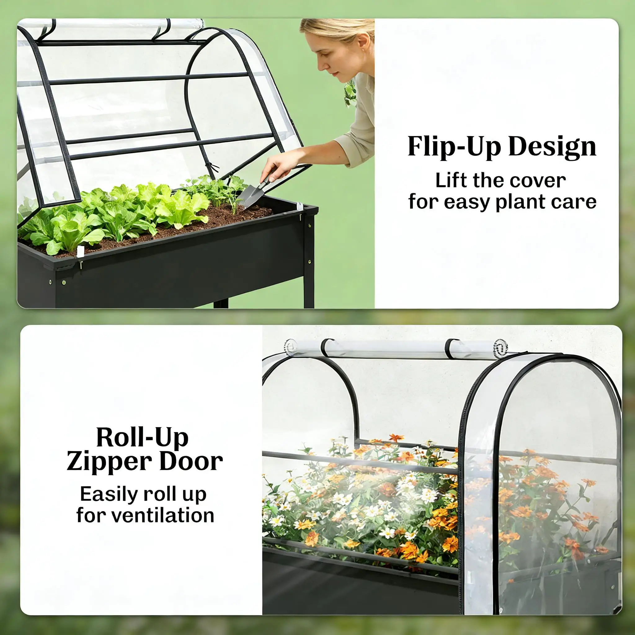 Elevated Plant Boxs,Raised Garden Bed,Flower Boxs