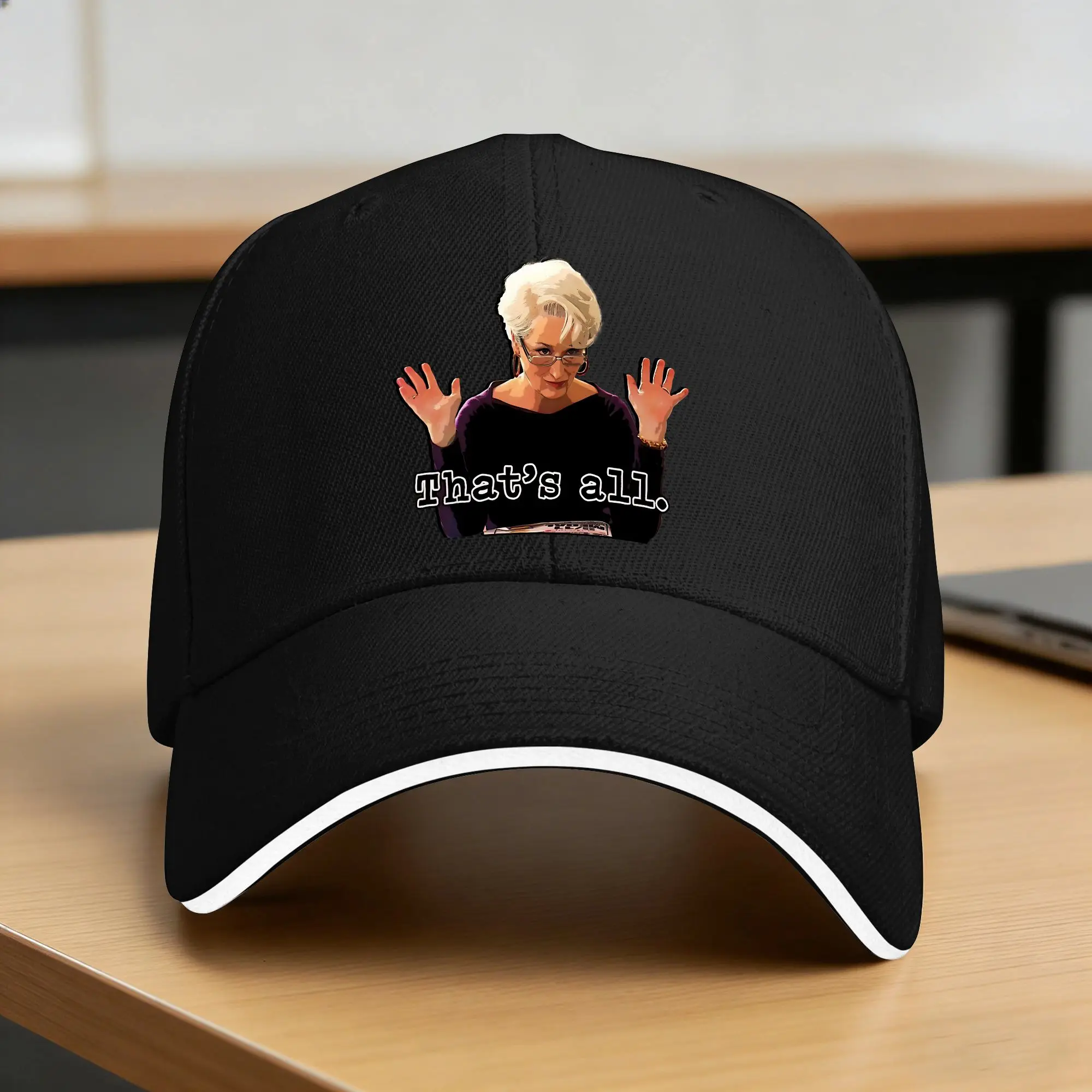 That's All Devil Wears Poster Miranda Casual Baseball Cap Spring Trucker Hat Sun Hunting Snapback Cap Men Retro Baseball Caps