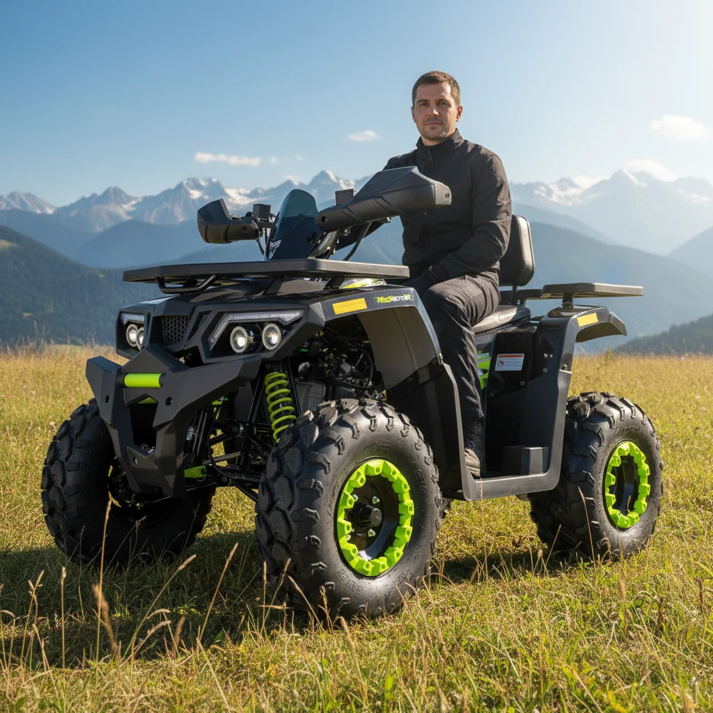 Cuatrimoto ATV Motor Brave Pro 200CC de Cadena, para Adultos, Automática, con Arranque Eléctrico, 2WD, ¡Gran Venta!