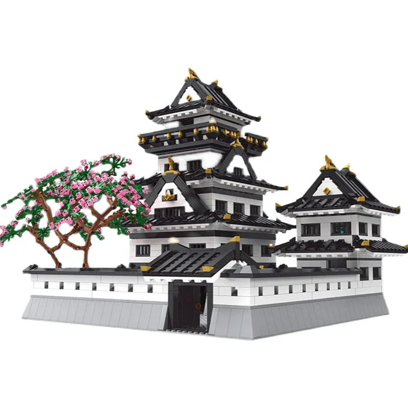 Himeji Model zamku klocki MOC 22006 styl japoński miasto modułowa architektura klocki pomysły zestaw zabawek prezent dla dzieci chłopców dziewcząt