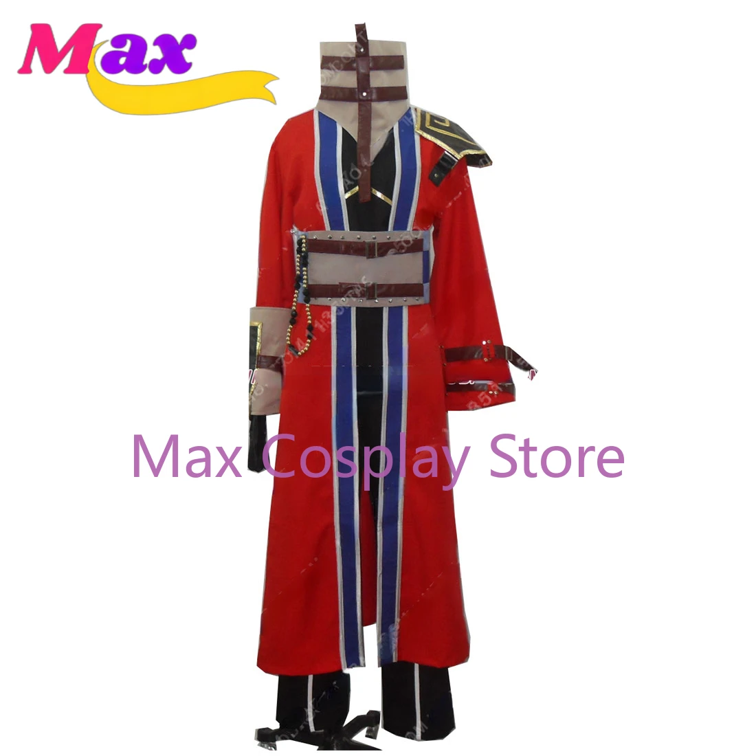 Max Cos  Auron  Cosplay Auron Costume FF X Full Set Men Women Halloween Party Custom Made