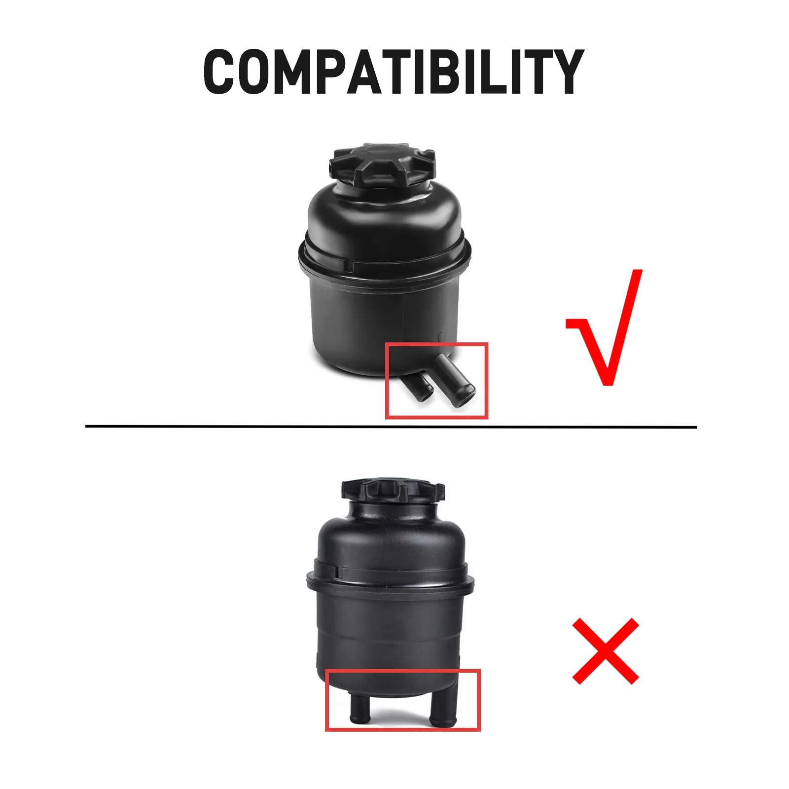 BEVINSEE Power Steering Reservoir Upgrade Kit For BMW E90 E92 E93 E91 E87 E81 E82 E88 E60 E61 E39 E63 X1 E84 335i 135i 1M M3 M5 view 2