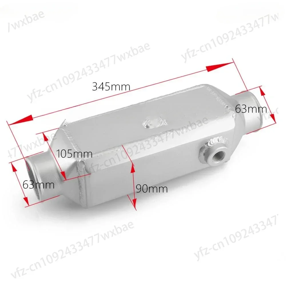 High-performance aluminum bar and plate, front mounting, water-to-air turbo intercooler, AF-SL5047, 13.75 