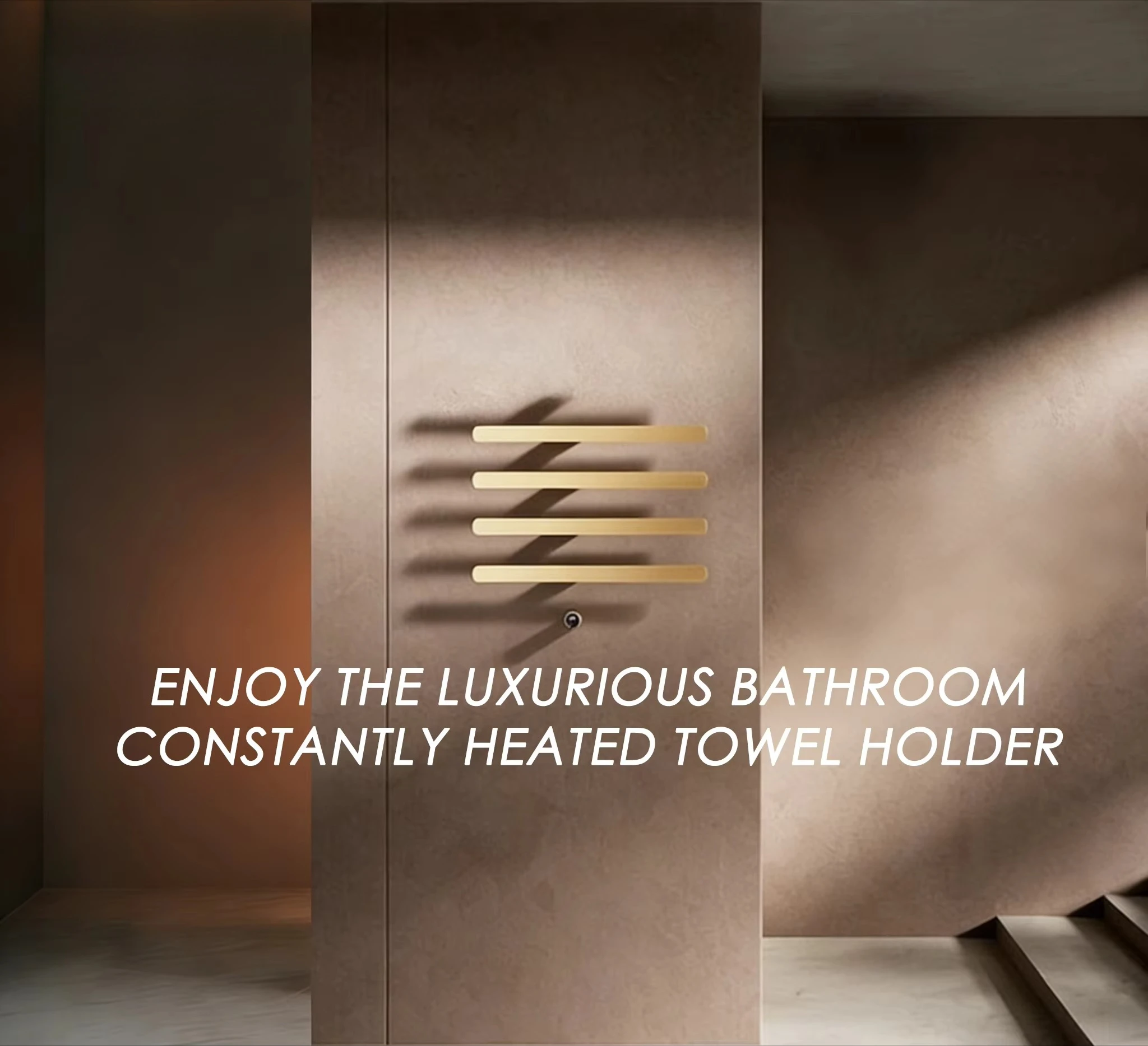 Luxury Bathroom Concealed Stainless Steel Constant Temperature Heating Towel Warmer Heated Electric Heating Towel Drying Rack
