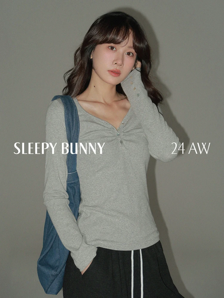 

Sweetheart Neck Long Sleeve Slim Fit T-Shirt Women Spring Fall Stretchy Solid Color Basic Tee Minimalist Inner Layer Shirt Top