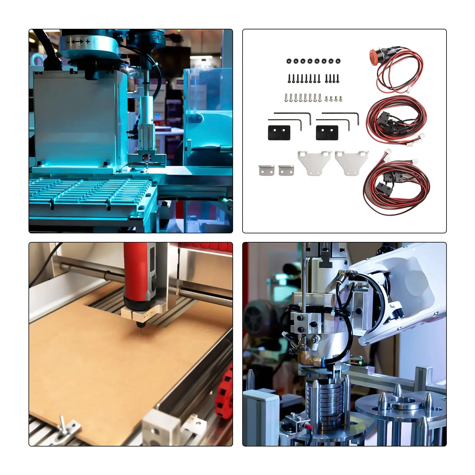 Limit and Urgent Stop Button Package Custom Made for Enhanced Performance on CNC Machines like the For 3018 PRO/Max/Plus