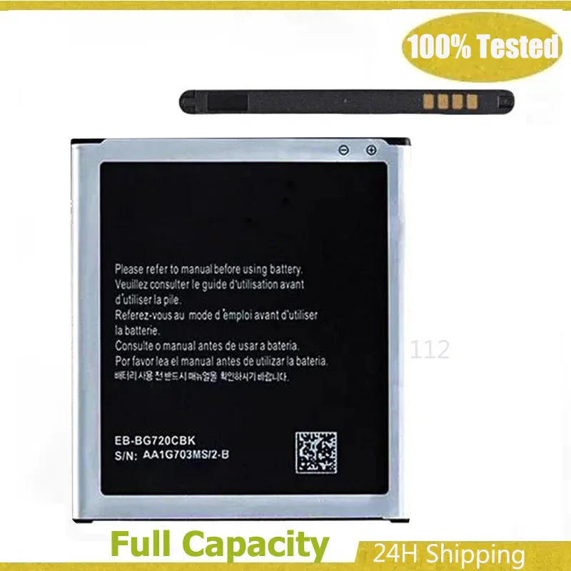 

Совершенно новый аккумулятор EB-BG720CBK EB-BG720CBC емкостью 2500 мАч для Samsung Galaxy Grand Max M-G7200 G7208V G7202 G7209 G7202D G720AX Bateria