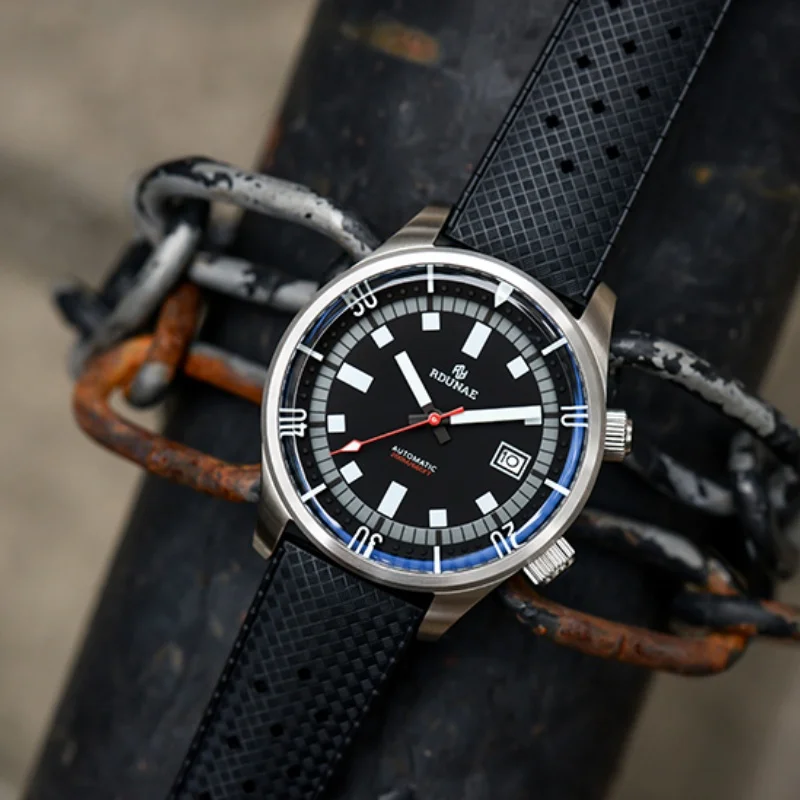 RDUNAE العتيقة R3 جديد 200 متر الغوص ساعة ميكانيكية فاخرة الياقوت الزجاج Nh35A حركة التلقائي الفولاذ المقاوم للصدأ ساعة رجالي
