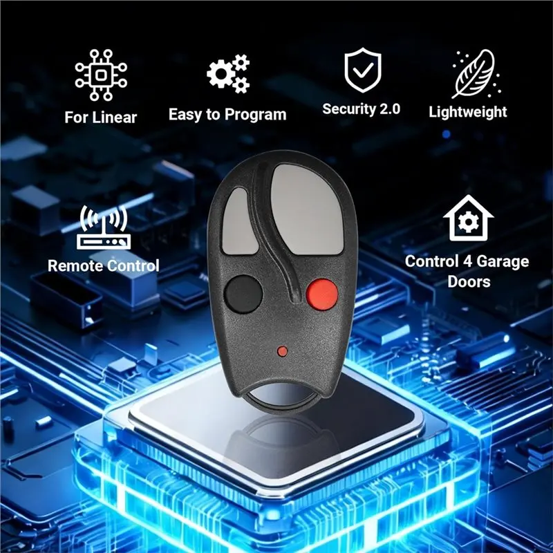 For Linear Megacode Garage Door Opener Remote Control 4-Channel Replacement For ACT-31B ACP00879-[SsMmEe]