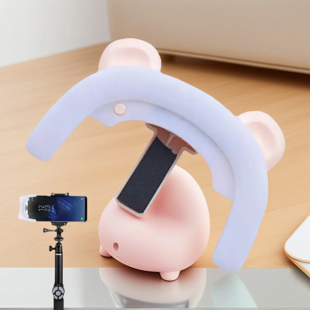 

Регулируемый светодиодный кольцевой светильник для селфи — перезаряжаемый через USB 3-режимный заполняющий светильник с зажимом для фотографий и видео