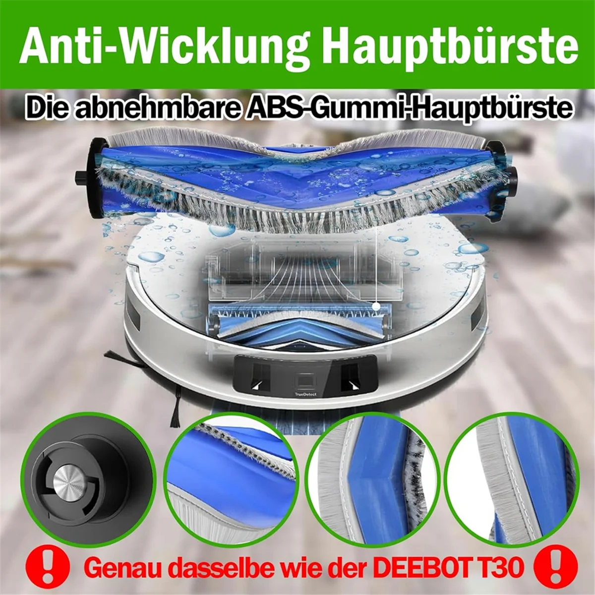 FZFZ สําหรับ T30 Pro Omni/T30 Omni เครื่องดูดฝุ่นหุ่นยนต์หลักแปรงด้านข้าง HEPA FILTER Mop ผ้าฝุ่นกระเป๋าอุปกรณ์เสริม