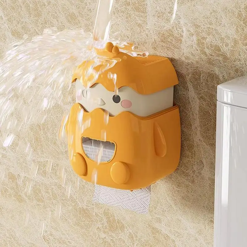 

Wall Mounted Tissue Holder Refillable Wipes Container Box No Punching Toilet Paper Storage Container For Workbench Entrance