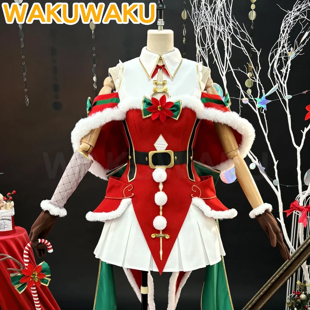 إميليا تأثيري حلي أنيمي إعادة: صفر [XS-2XL] WakuWaku-R المرأة عيد الميلاد فستان أحمر مثير إميليا تأثيري حلي قبعة حجم كبير