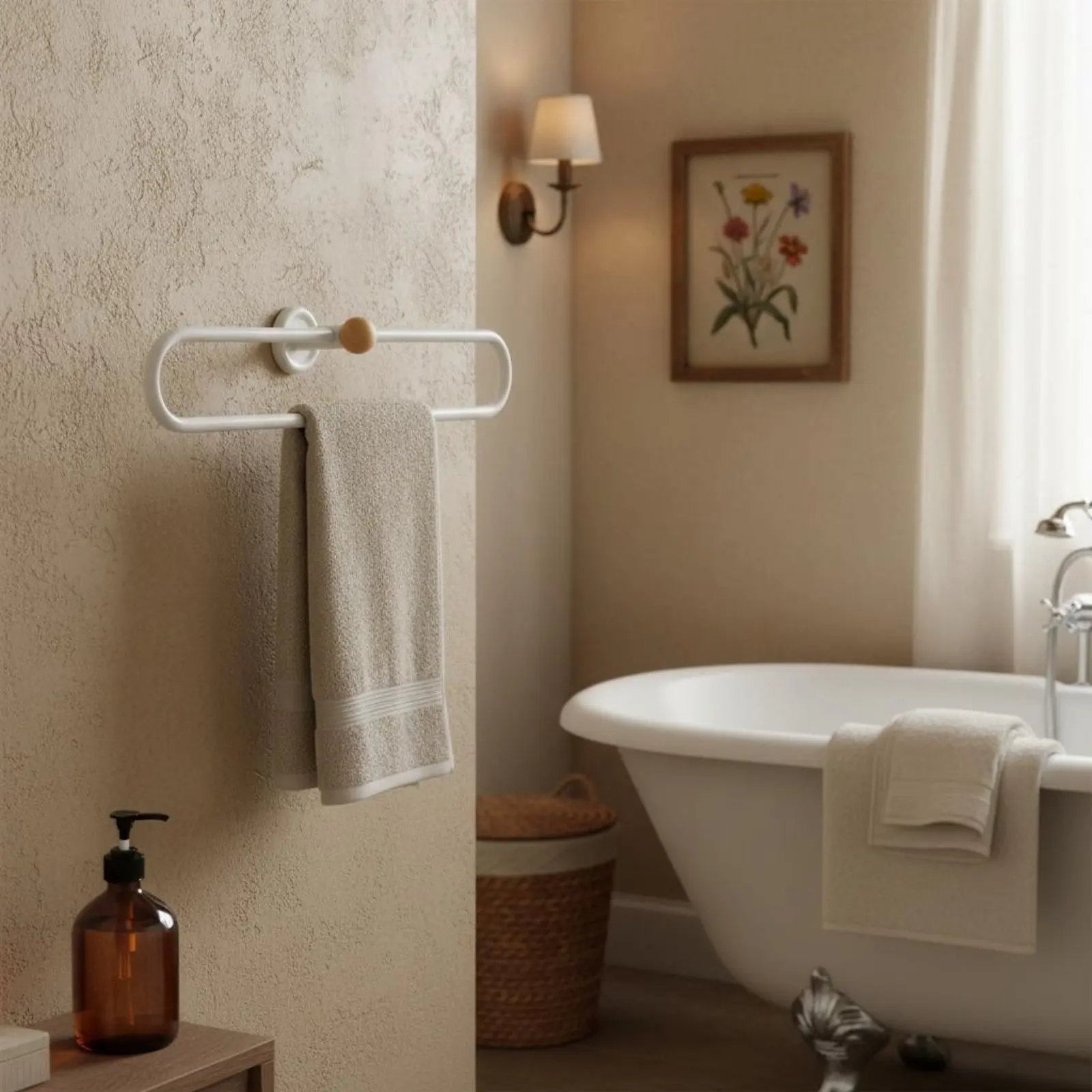 black-walnut-towel-hanger-central-period-modern-design-wall-mounted-towel-loop-household-storage-versatile-for-kitchen-closet