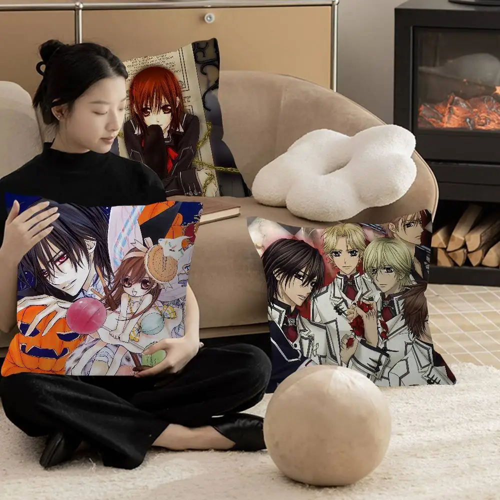 Anime V-Vampire K-Knight Pillow Cushion Cover Pillowcase Living Room Sofa Home Decor Customized