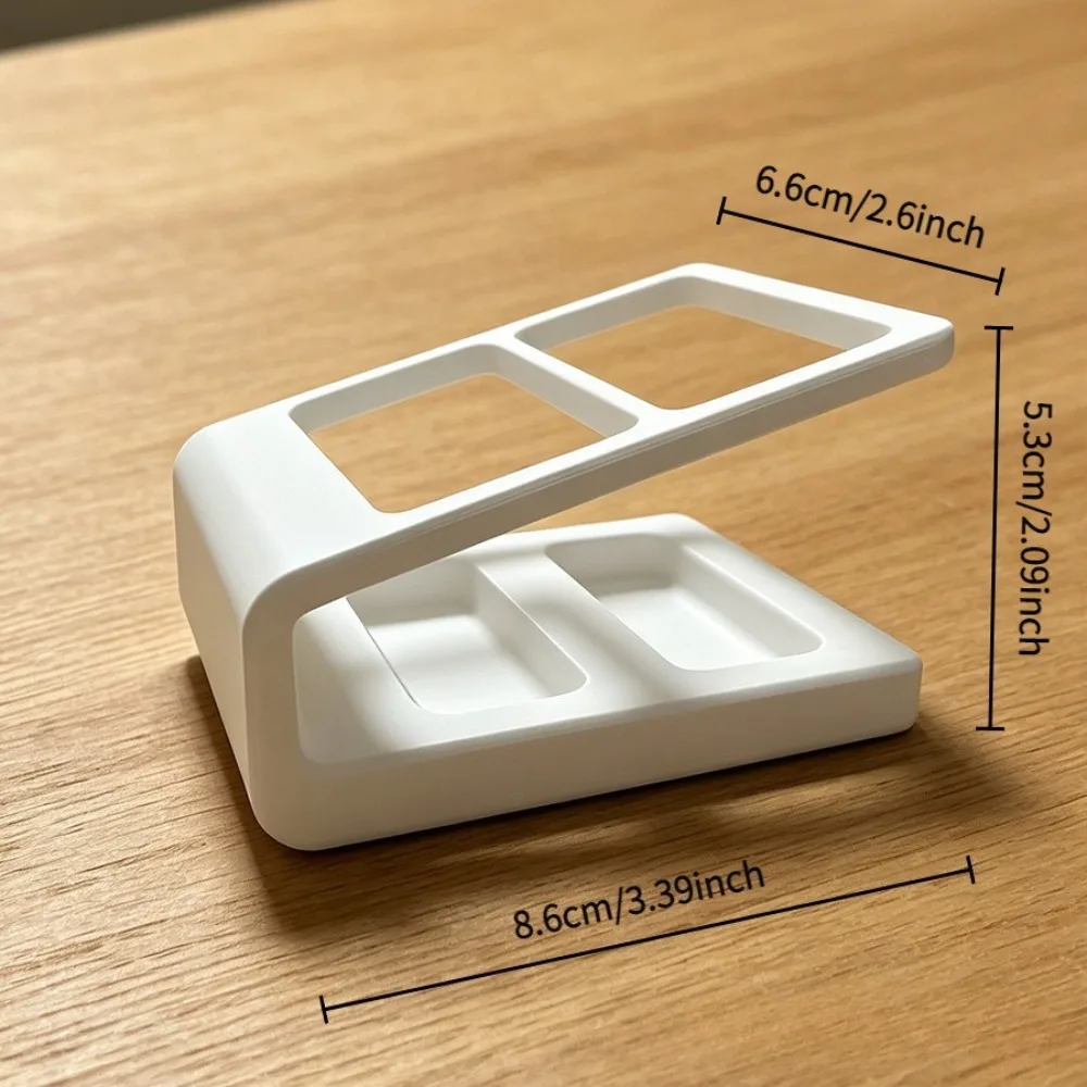 1Pcs 2-Hole Remote Control Storage Stand - Practical Desktop Storage Stand for Home Office Daily Use
