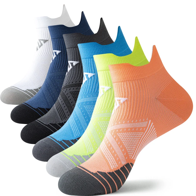 Sportsocken für Männer und Frauen, atmungsaktiv, zum Laufen, Fitness, Kompressionssocken, professionelle Marathon-Socken, schnell trocknend, elastisches Schuhwerk
