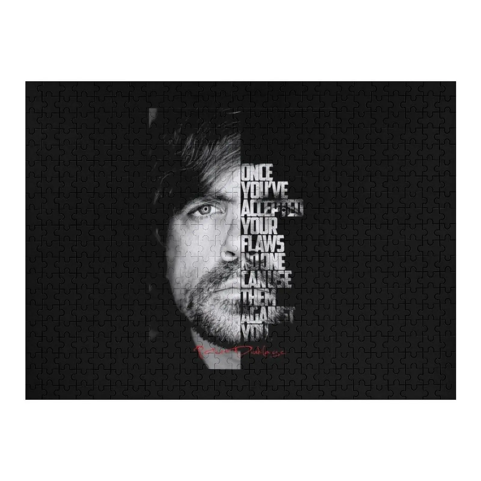 Zwart-wit Peter Dinklage-citaat. Legpuzzel Speelgoed voor kinderen Anime Aanpasbare kindercadeaupuzzel