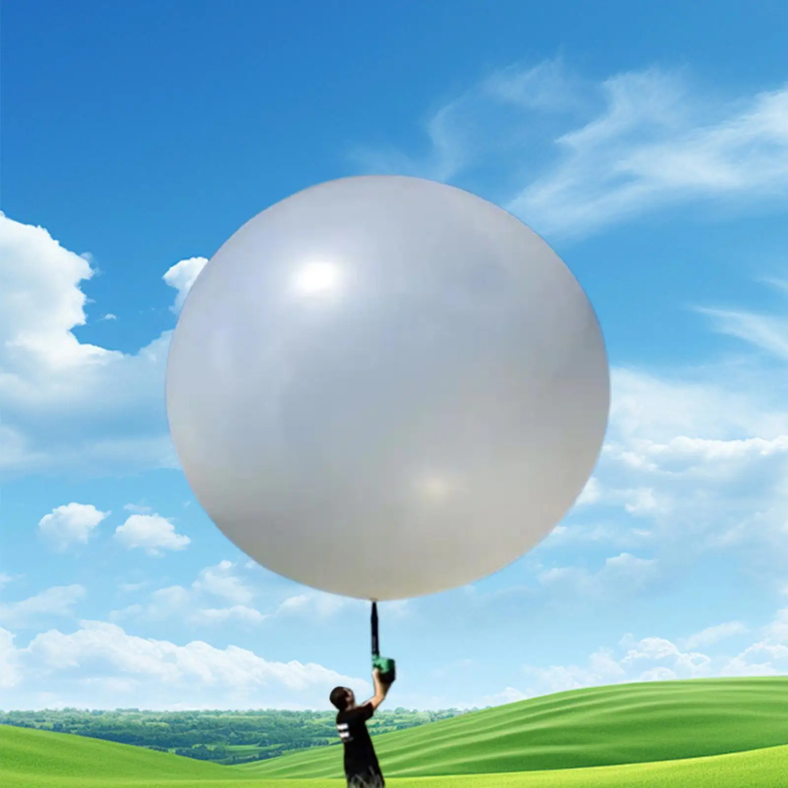 

Giant Balloon Professional Weather Balloon 120inch White Large Inflatable Ball