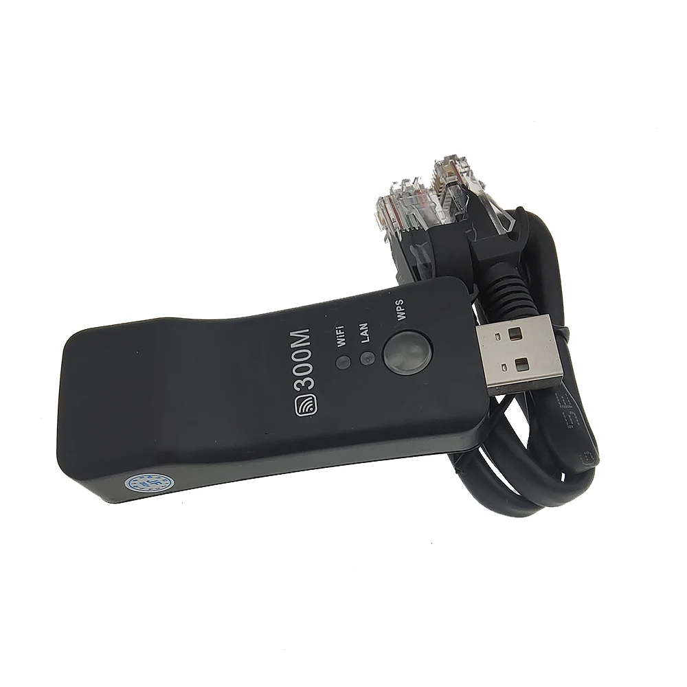 محول شبكة واي فاي عالمي لاسلكي ، WPS 300Mbps ، مكرر ، RJ-45 ، كابل لسامسونج ، LG ، سوني ، HDTV ، جديد