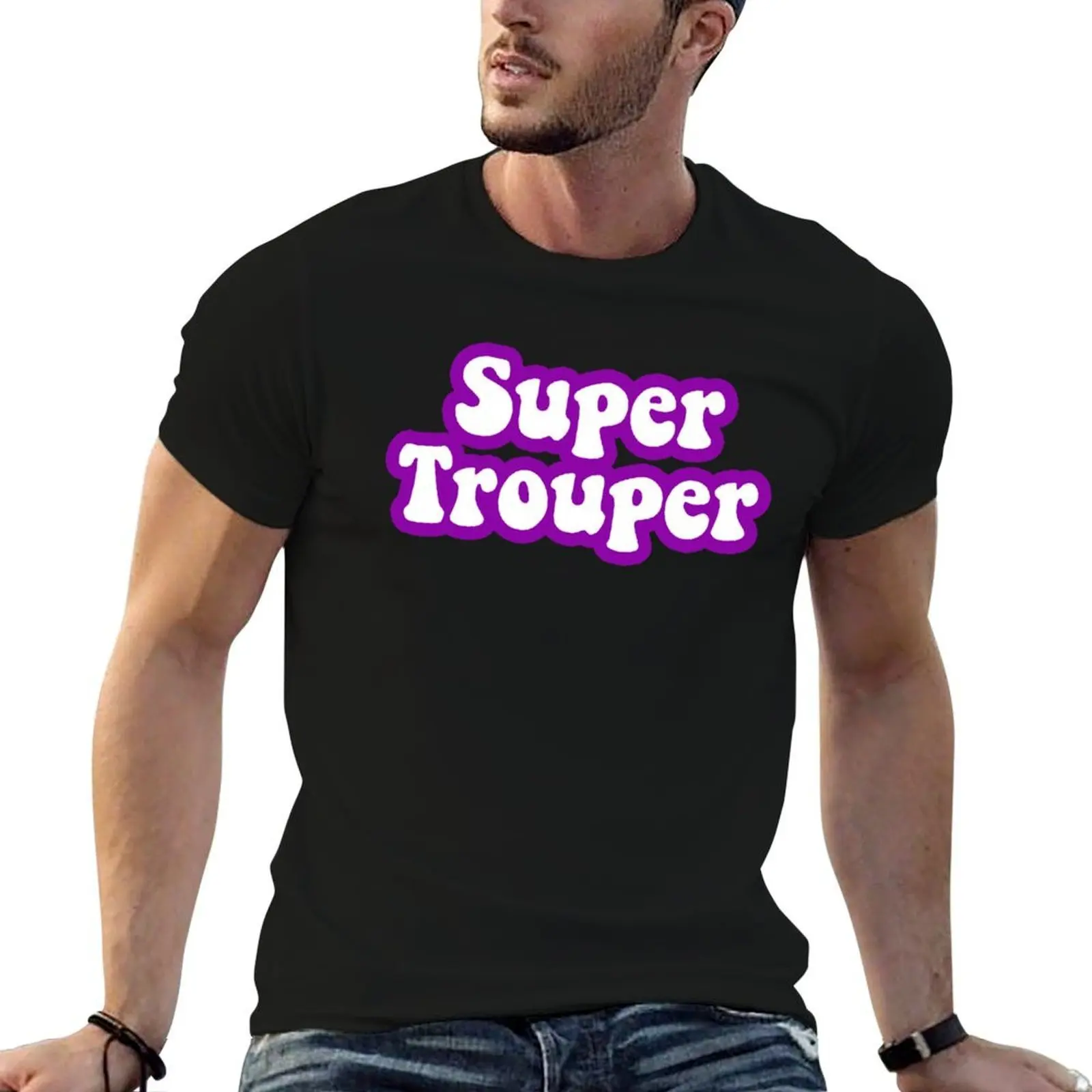 

super trouper T-Shirt cotton t shirts man 100% t shirt man designer T-Shirt