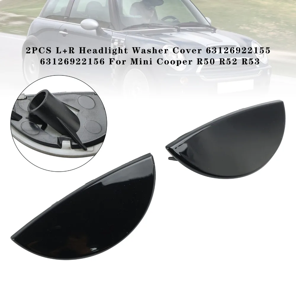 Front Headlight Washer Water Spray Cover Fit Left+ Right for Mini COOPER R50 R52 R53 2001-2006 car bumper protector