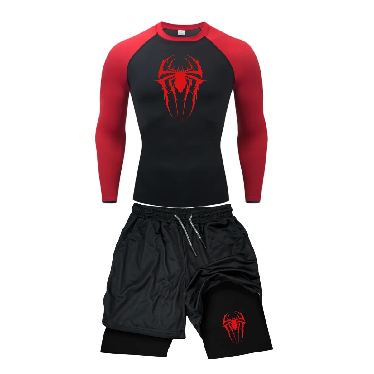 Kombinezon uciskowy męskie t-shirty + spodnie Fitness boks Muay Thai spodenki odzież męska Rashguard Jiu Jitsu zestawy gimnastyczne koszulki Bjj