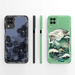For Samsung Galaxy A12 M12 F12 Case Cute Cartoon Style Pattern Liquid Silicone Shell For Samsung A12 M12 F12 New Design Fundas