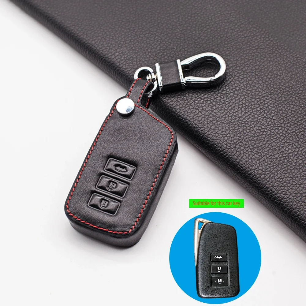 Leather car key case cover holder shell for Lexus NX GS RX ES GX LX RC IS 250 200 350 300H 450H CT200 RX270LX NXIS key fob