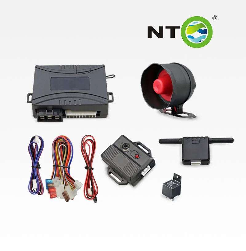 NTO 2 Way Car Alarm System Lcd Pager Display Remote Engine Start Universal Shock Sensor Alarm Security